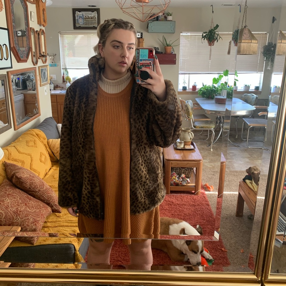 Reversible Cheetah Coat